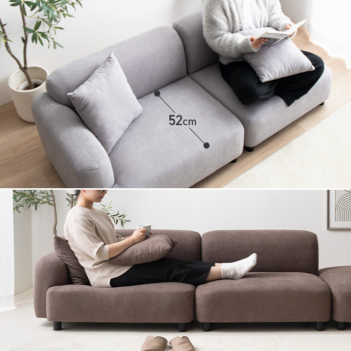 g118070]【幅97cm】Wannaes コーナーソファ ローソファー・フロア