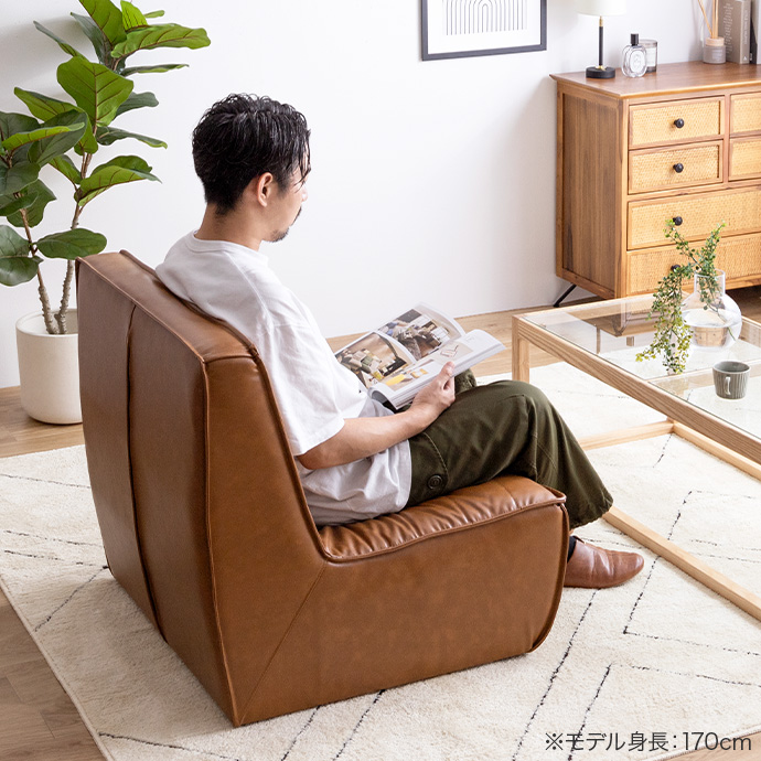 g118034]【2点セット】Hank PVCレザーソファ 2人掛けソファー | 家具