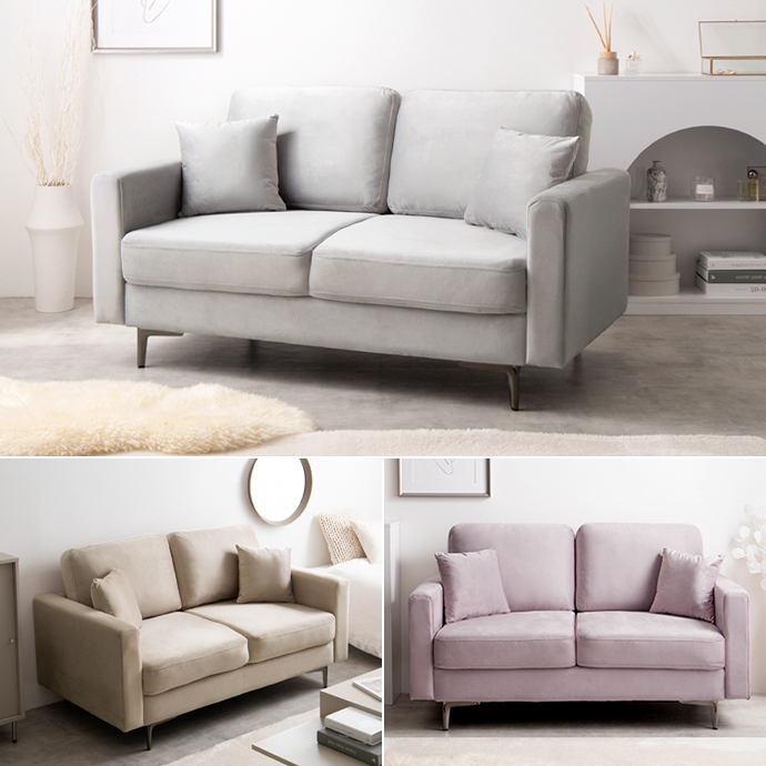 g135011]Ally 2人掛けベロアソファ 2人掛けソファー | 家具