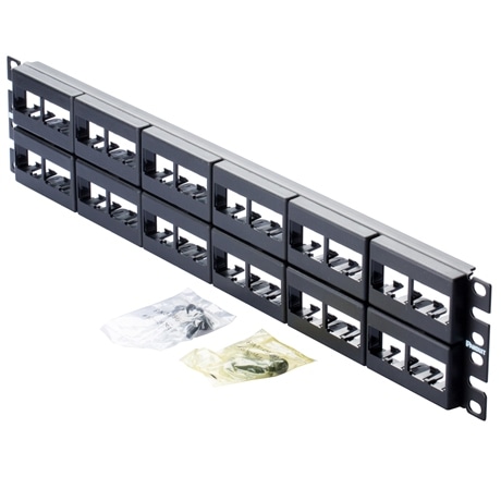 CPP48WBLY: モジュラパッチパネル 48P(枠のみ)｜GOYOU （ゴヨー）