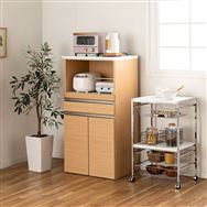 レンジ台 Nモビット 60レンジ扉付 NA(幅60 ﾚﾝｼﾞ扉付 5Y)NA): 食器