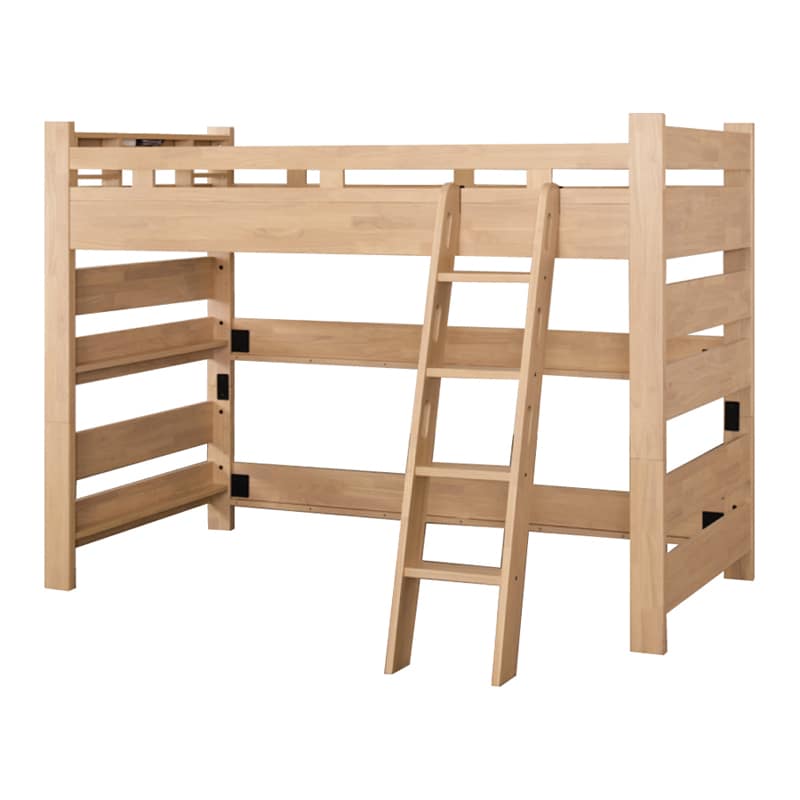 宮付きロフトベッド（ハイベッド） アンジュEX（チェリーナチュラル