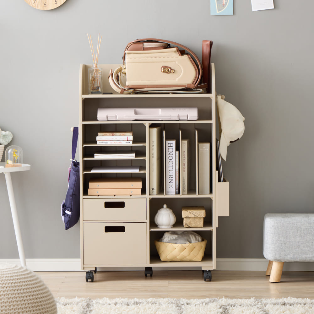 ランドセルラック アイム グレージュ(グレージュ): 学習机・ロフト