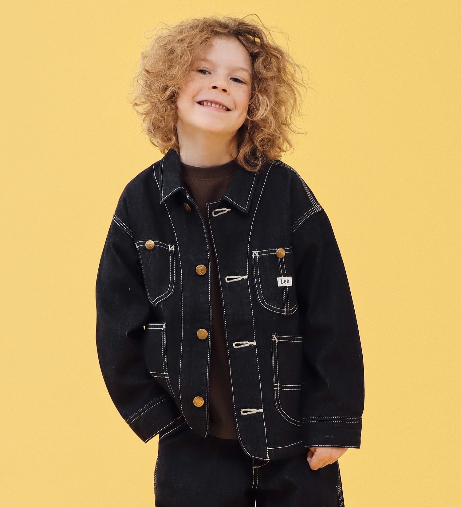 110-160cm】キッズ ロコジャケット/カバーオール 高品質綿100％|Lee|リー