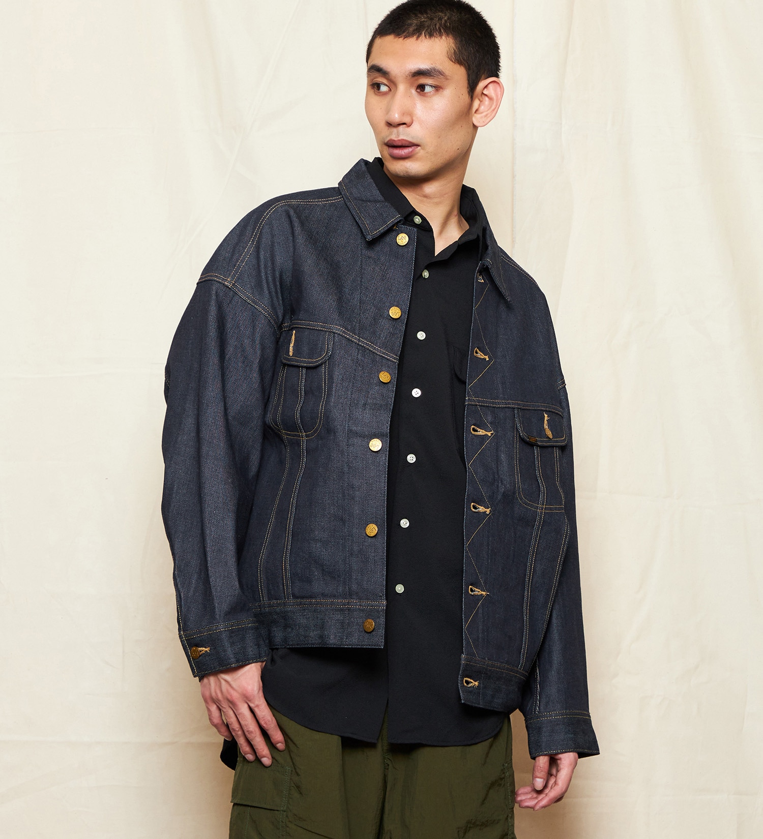 SUPERSIZED ビッグシルエットライダースデニムジャケット セットアップ