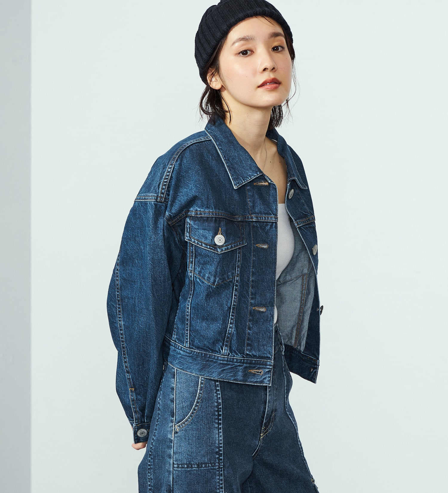 SOMETHING ビッグディテールデニムジャケット|SOMETHING|サムシング