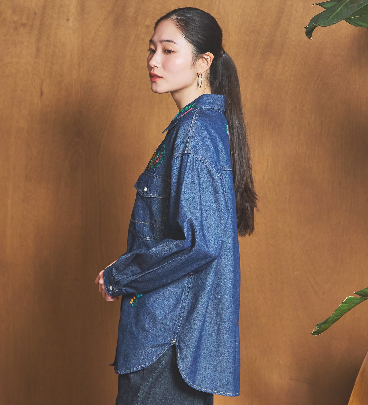 超人気モデル!!】シュプリーム フロントジップ バック刺繍ロゴ デニム