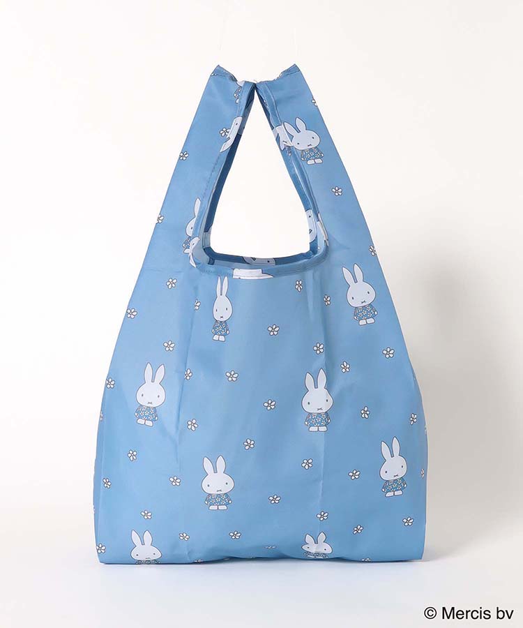 MIFFY BLUE FLOWERショッピングバッグS ミッフィー | Bleu Bleuet