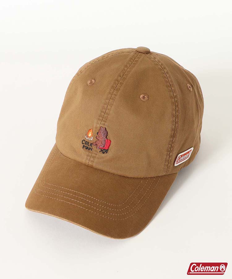 colemanくま刺繍ウォッシュキャップ | Bleu Bleuet（ブルーブルーエ