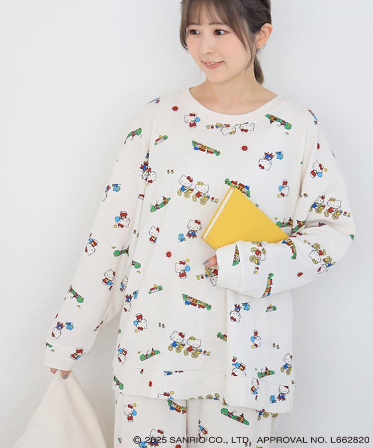 ハローキティワッフルルームウェア上下セット | Bleu Bleuet（ブルー