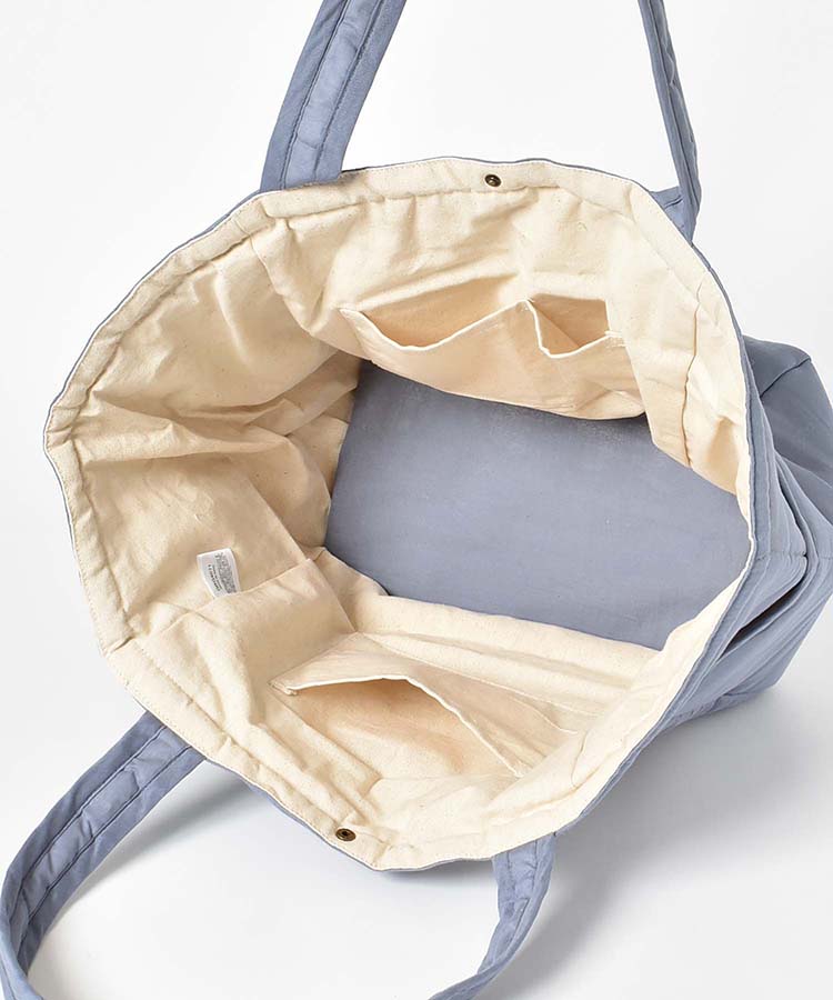 インドキルティングBIGトート ベージュ カーキ ブルー バッグ BAG