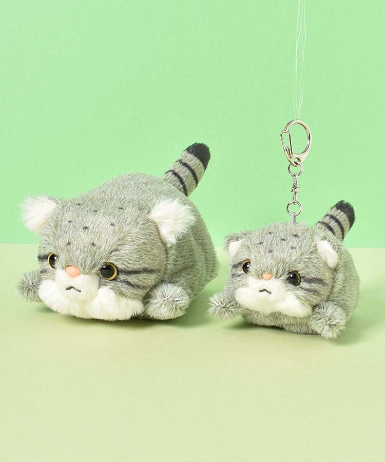 マヌルぽちゃキーホルダー キャラクター グッズ ぬいぐるみ