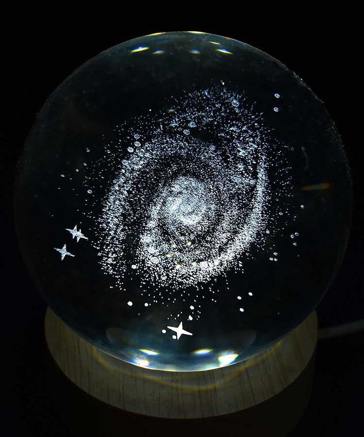 3Dクリエイティブグラスボール インテリア雑貨 リビング雑貨 ムーン