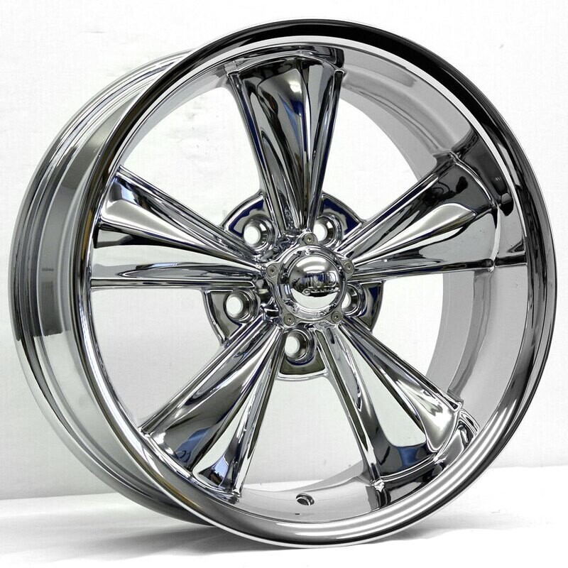 17x7 Chrome MD Classic wheels for 65-73 Mustangs