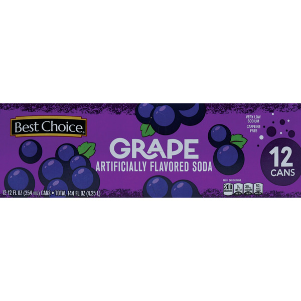 Best Choice GRAPE SODA 12PK Same-Day Delivery or Pickup | Harps