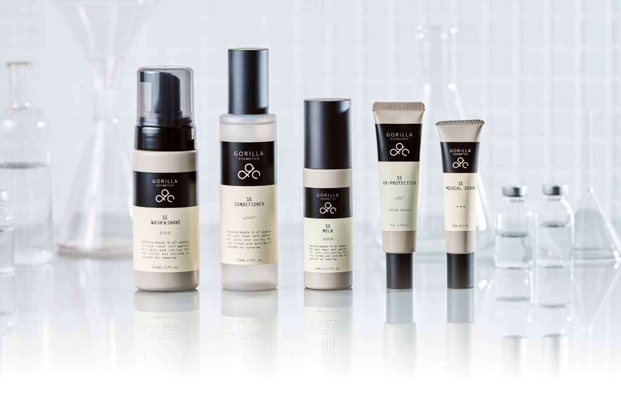 男性の美容皮膚科から生まれたメンズスキンケアのゴリラコスメティクス