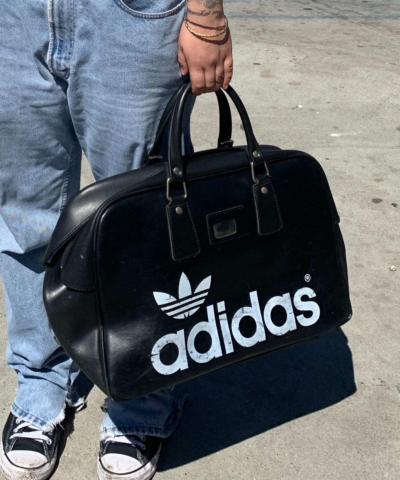 As-is Peter Black 1970's Adidas Travel Bag Gym Sport | Boardwalk