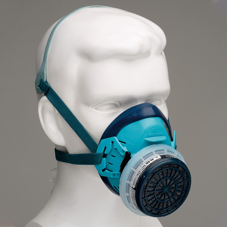 直結式小型マスク R－5 フィットチェッカー内蔵 | 【ミドリ安全