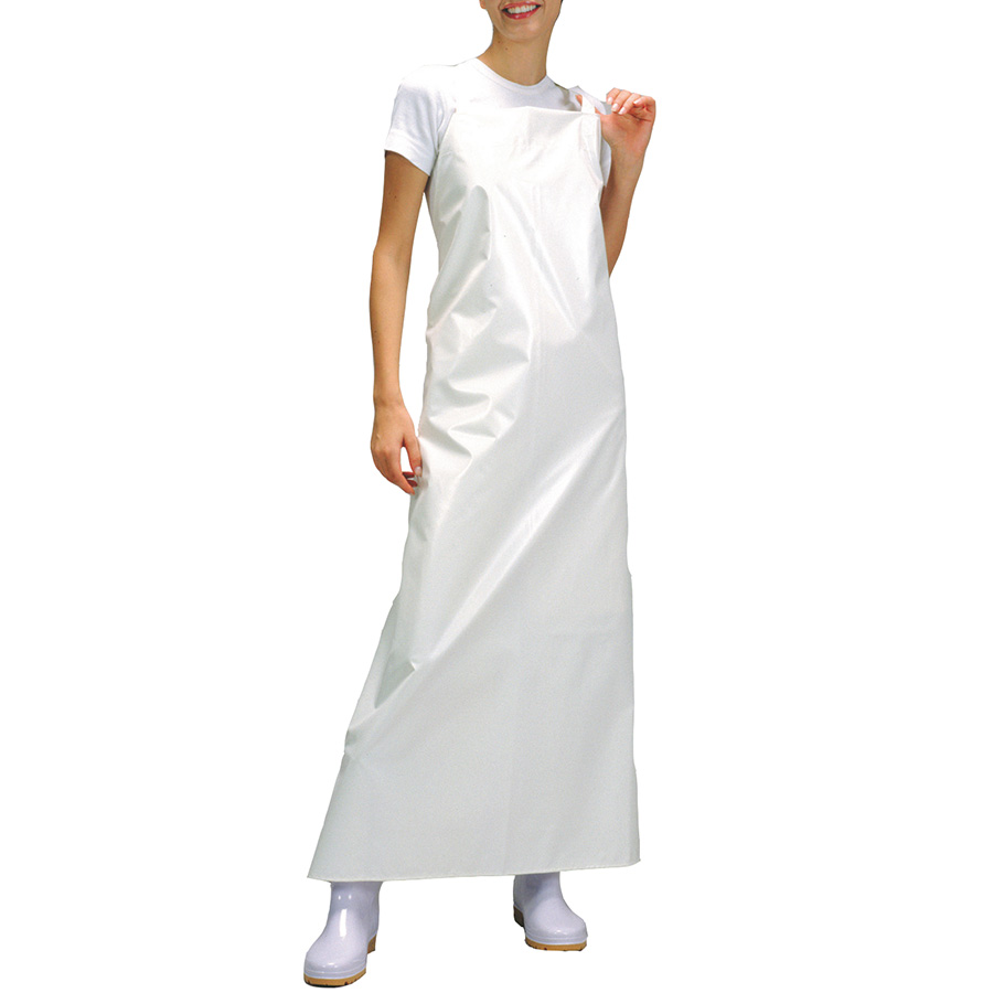 マイティクロス エプロン E1001－0 ホワイト L | 【ミドリ安全