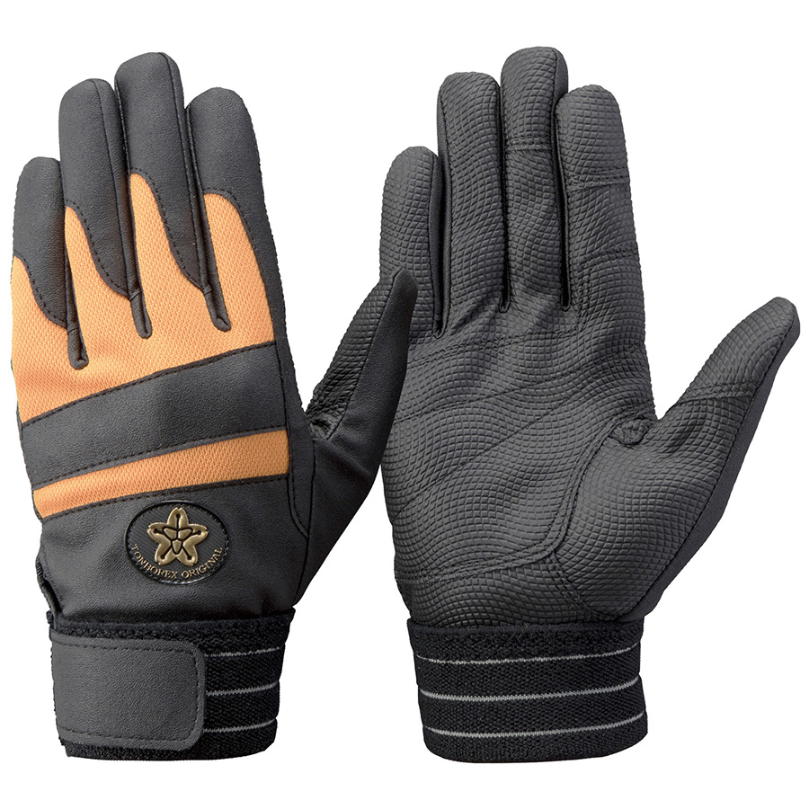 トンボレックス 消防団マーク手袋 合成皮革 E－843RD L