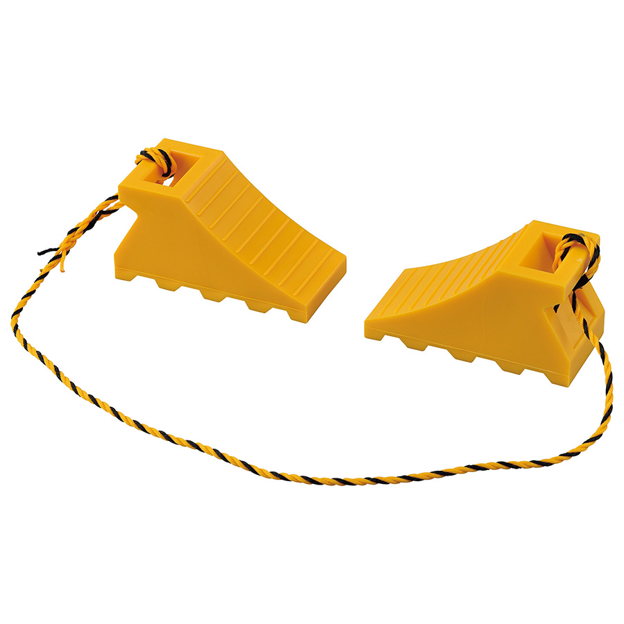 タイヤストッパー5Y 樹脂タイプ 黄 2個／組 120005