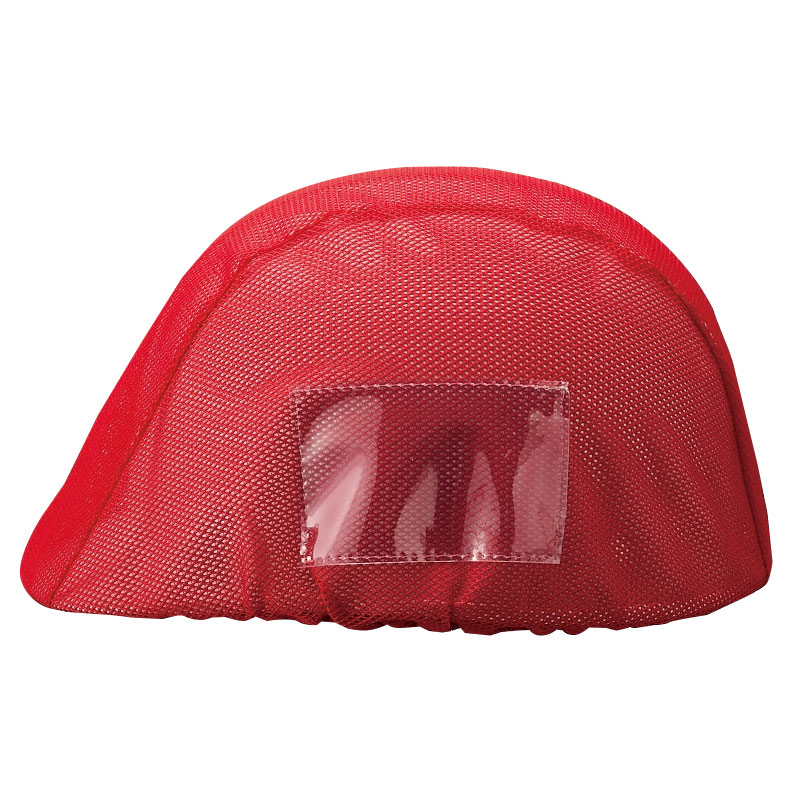 防災・訓練用品 831－741 ヘルメットカバーメッシュポケット付