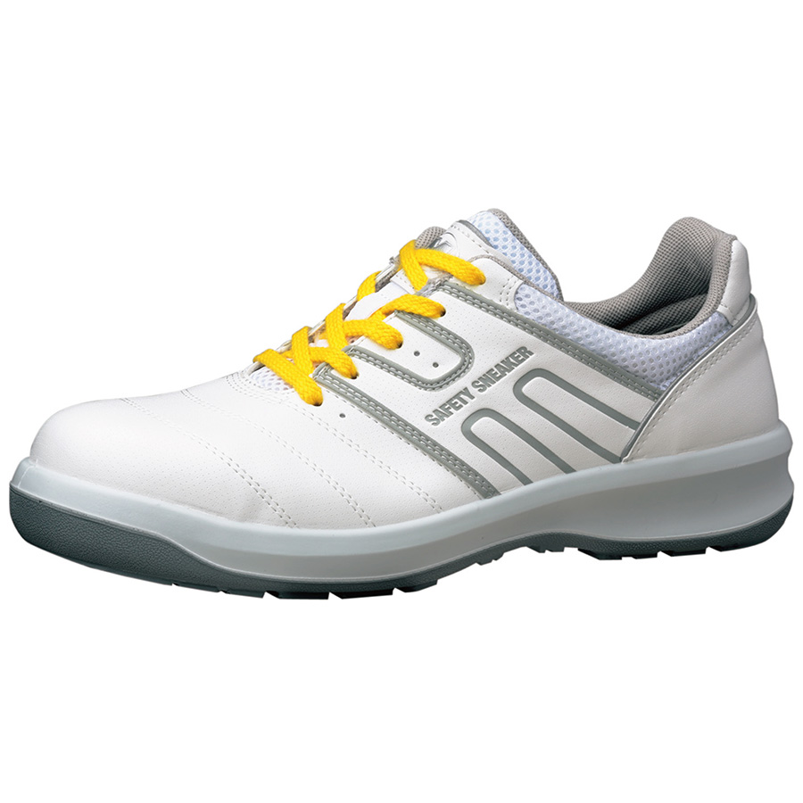 安全靴 G3590 静電 （ひもタイプ） ホワイト 大 | 【ミドリ安全