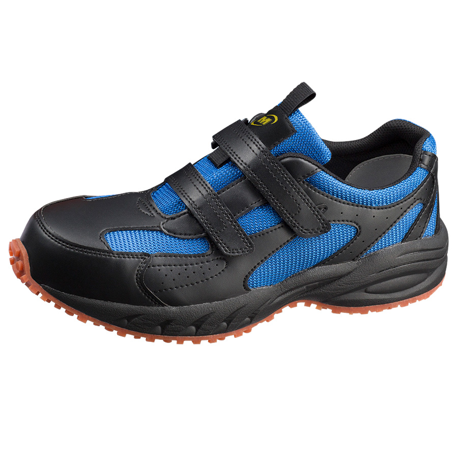 先芯入り屋根上作業靴 ヤネグリップ YG－15 ブラック／ブルー