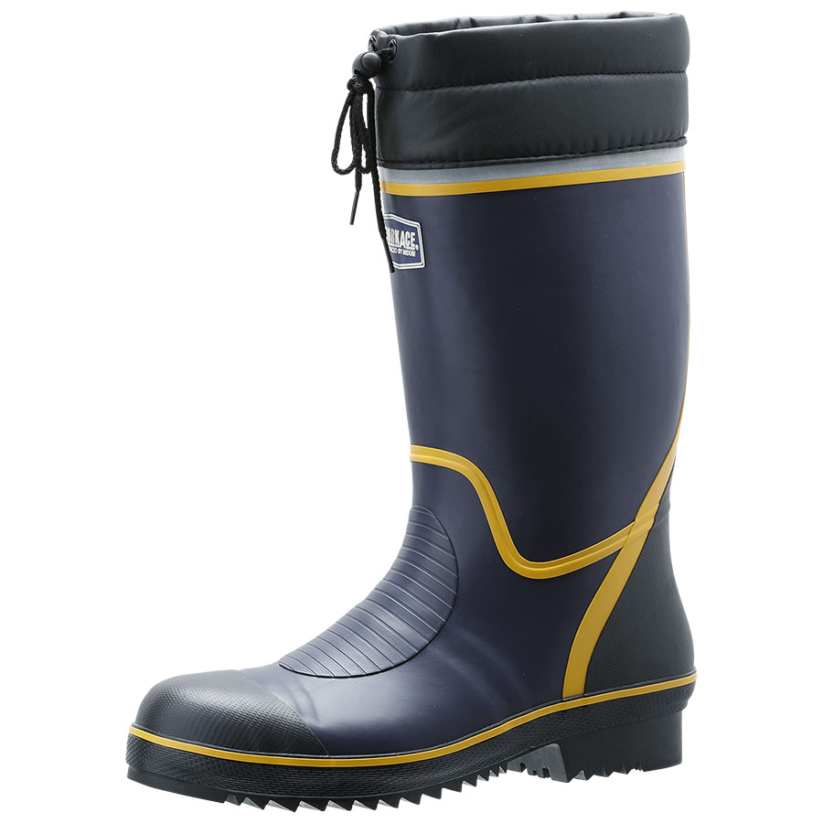 安全長靴 ワークエース 先芯入り 766N ネイビー| 安全靴・作業靴