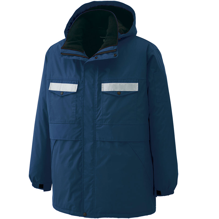 リサイクル 防水帯電防止 防寒コート RC2007 上 ネイビー| 作業