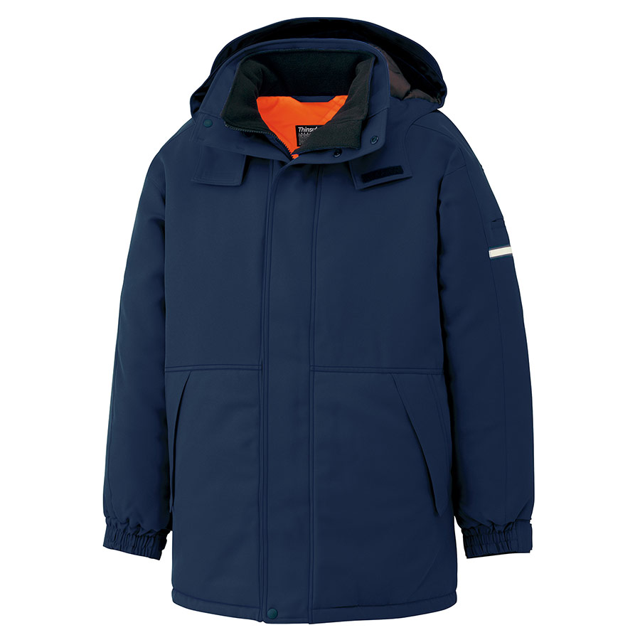 寒冷エリア防寒コート M4067 上 ネイビー| 作業服・作業着