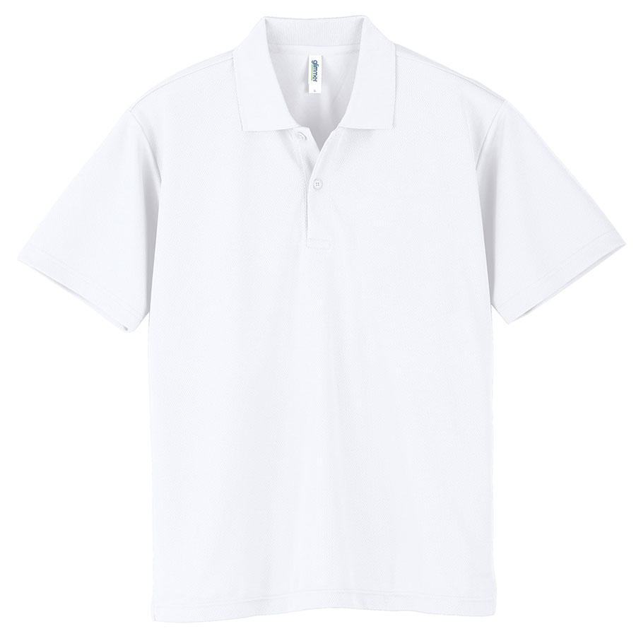 ドライポロシャツ ポケット無し 00302－ADP 001 ホワイト