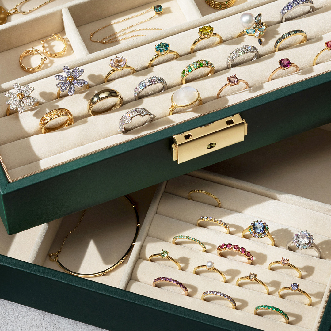 即日発送】ジュエリーボックス(2段セット)・ビジュティエール