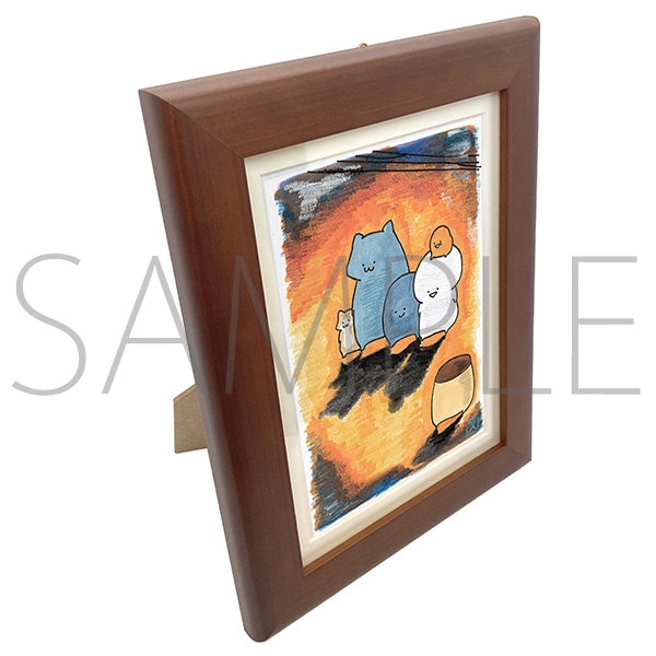 お文具といっしょ 複製原画 影送り【受注生産商品】: キャラグッズ