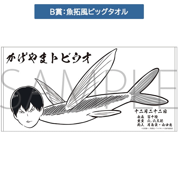 ハイキュー!! 『かげやまトビウオ』つかみ取り: くじ・アニカプ