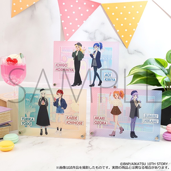 アイカツ！ アクリルアートパネル／お忍び食べ歩きVer. ユリカ＆かえで