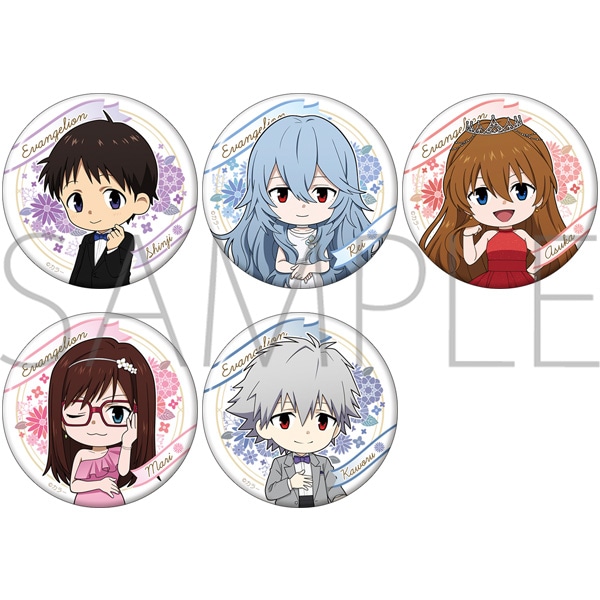 ヱヴァンゲリヲン新劇場版 キャラバッジコレクション デフォルメ 全5種