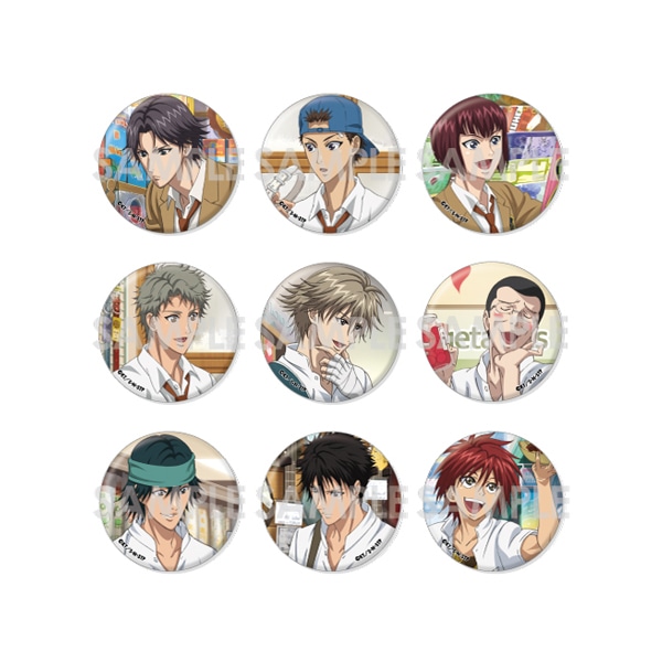 受注生産】新テニスの王子様 くつろぎコレクション缶バッジ -in