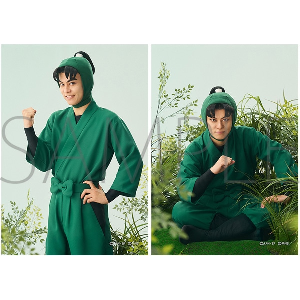 ブロマイド2枚セット 潮江文次郎 ミュージカル「忍たま乱太郎」第15弾