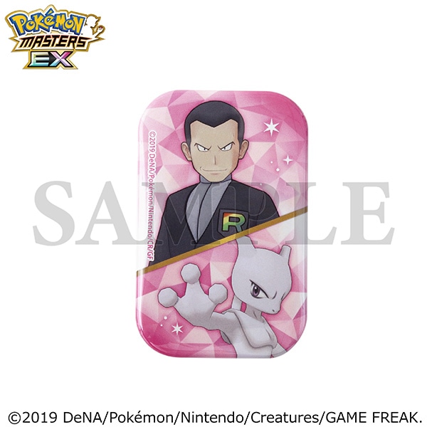 ポケモンマスターズ EX』 スクエア缶バッジ／サカキ＆ミュウツー