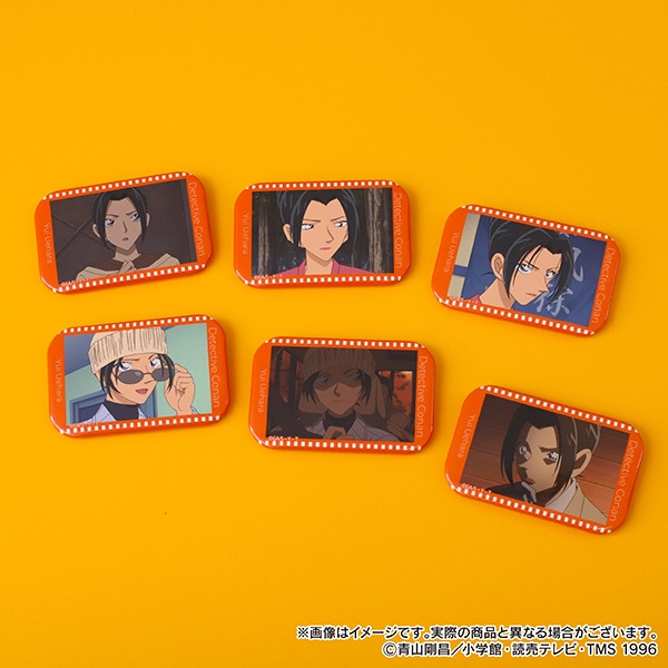 名探偵コナン スクエア缶バッジコレクション／上原由衣: キャラグッズ