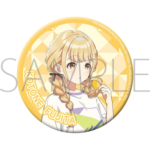 再販分】学園アイドルマスター グリッター缶バッジ／C 藤田 ことね