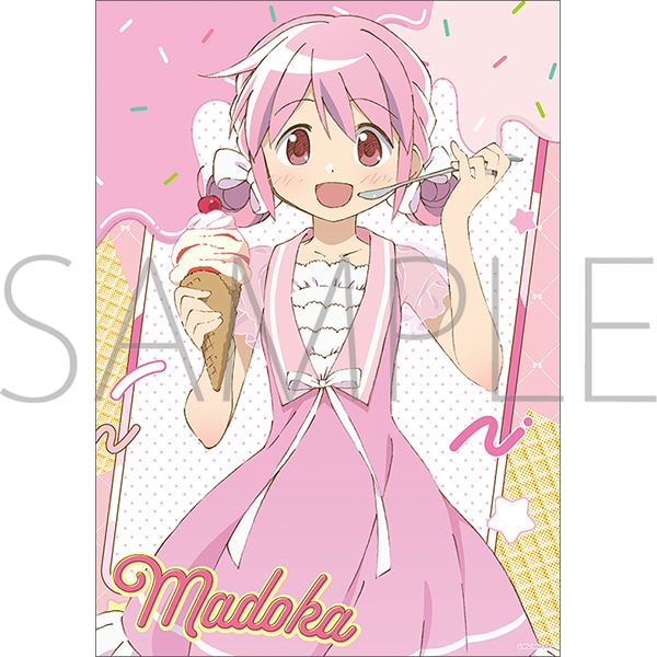 魔法少女まどか☆マギカ クリアポスター／鹿目まどか(ice cream PARTY
