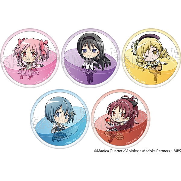魔法少女まどか☆マギカ アニカプ（缶バッジ 全5種）: くじ・アニカプ