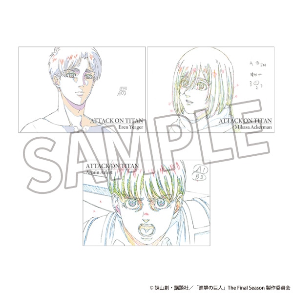 進撃の巨人 ポストカード3枚セット／A: キャラグッズ｜ムービック（movic）