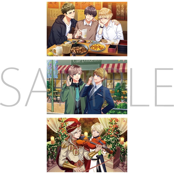 A3! ポストカードセット／Spotlight 同年代組、タンポポの花束組