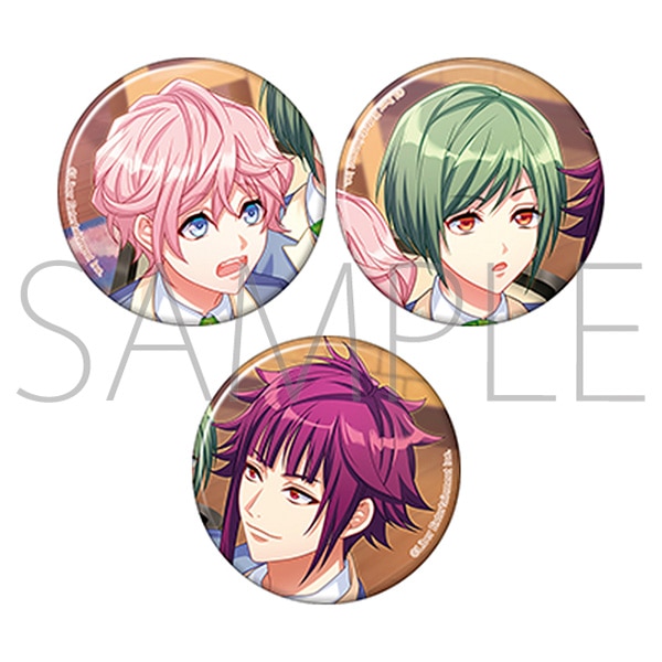 A3! 缶バッジセット／Spotlight 聖フローラ組: キャラグッズ