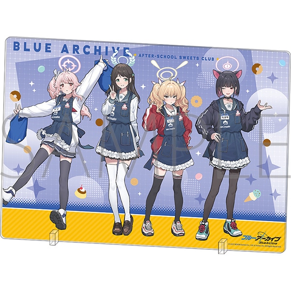ブルーアーカイブ クリアアートパネル／放課後スイーツ部: キャラ