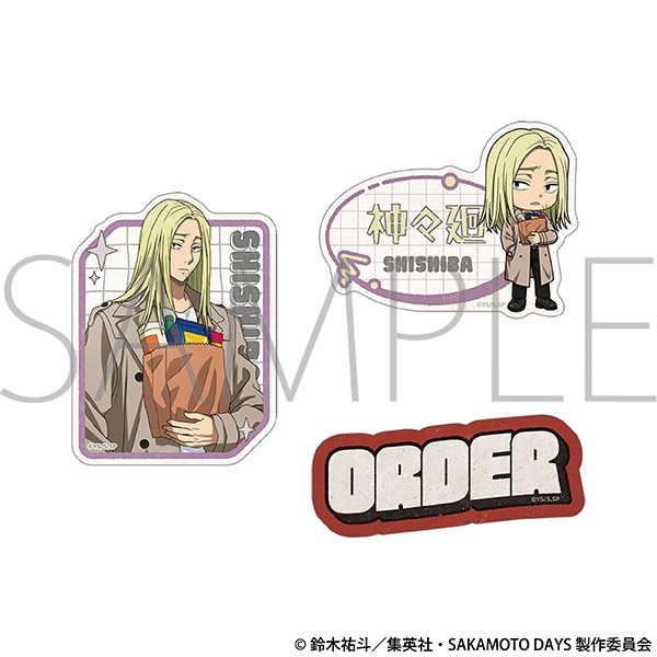 TVアニメ『SAKAMOTO DAYS』 ステッカーセット／神々廻: キャラグッズ