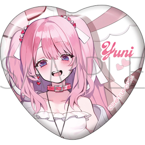 勝利の女神:NIKKE ハート型缶バッジ4種セット: キャラグッズ